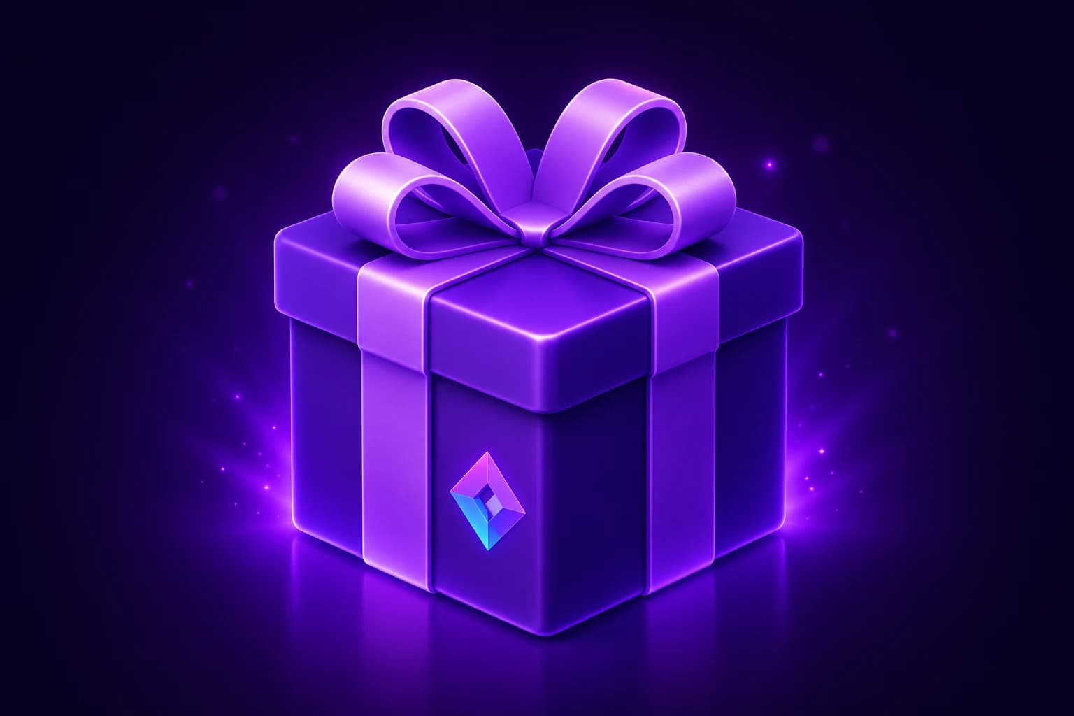 Purple paytrack gift box representing free beta access